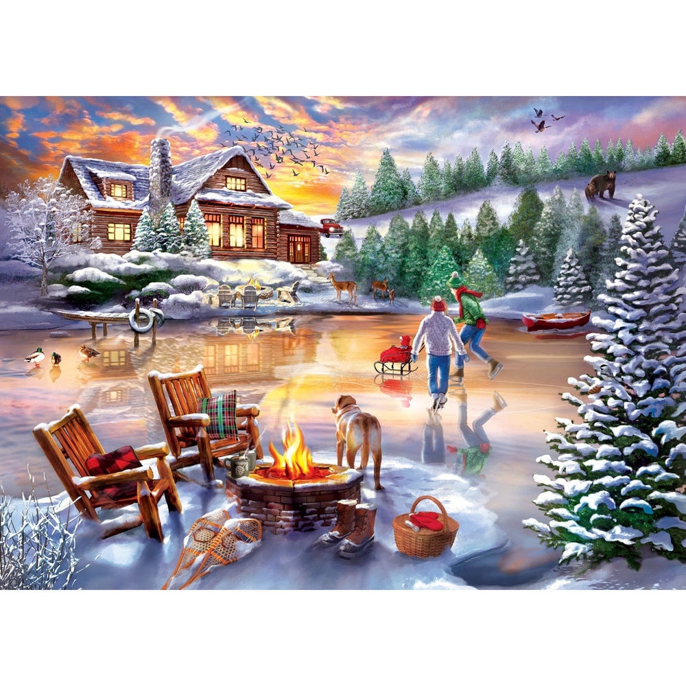 Time Away - An Evening Skate 1000 Piece Jigsaw Puzzle (ONLINE ORDER ONLY)