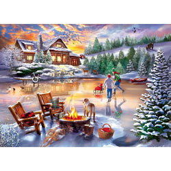 Time Away - An Evening Skate 1000 Piece Jigsaw Puzzle (ONLINE ORDER ONLY)
