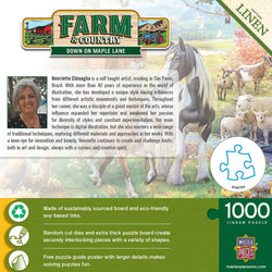 Farm & Country - Down on Maple Lane 1000 Piece Jigsaw Puzzle (ONLINE ORDER ONLY)