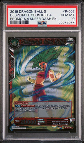 2018 DRAGON BALL SUPER DESPERATE ODDS KEFLA #P-057 - PSA 10 (Online Order Only)