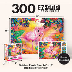 Tropics - Pretty in Pink 300 Piece EZ Grip Jigsaw Puzzle