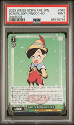 2023 WEISS SCHWARZ JAPANESE DISNEY 100 BCM/RL.BOY, PINOCCHIO Dds/S104 48 PSA 9 (Online Order Only)