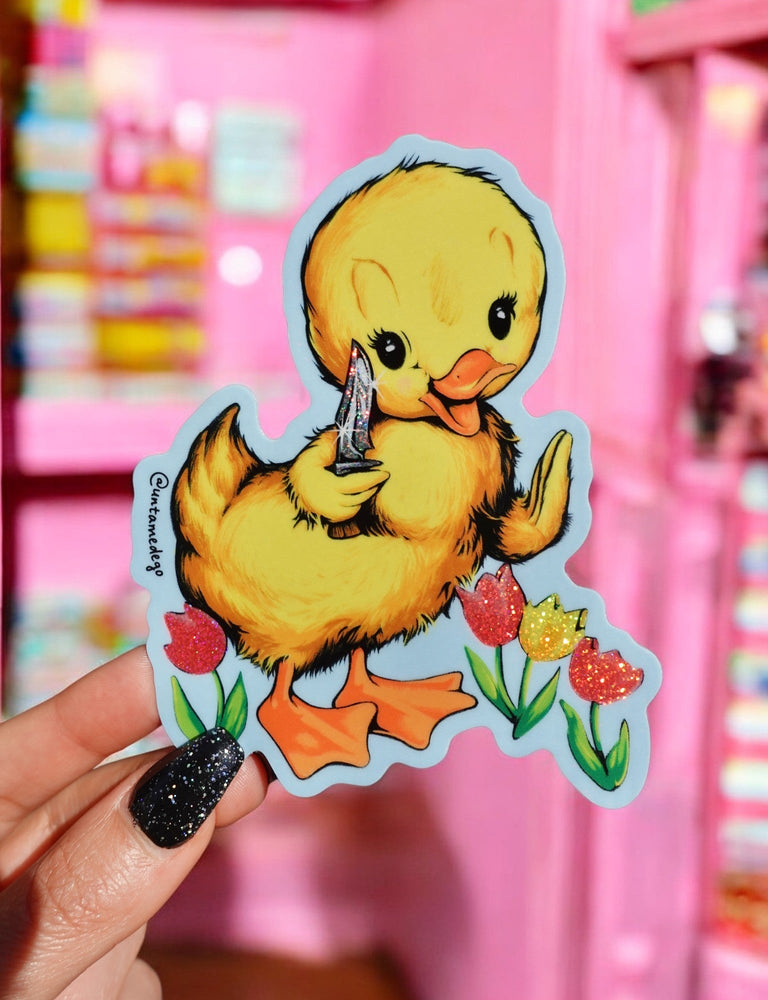 Knife Ducky Sticker