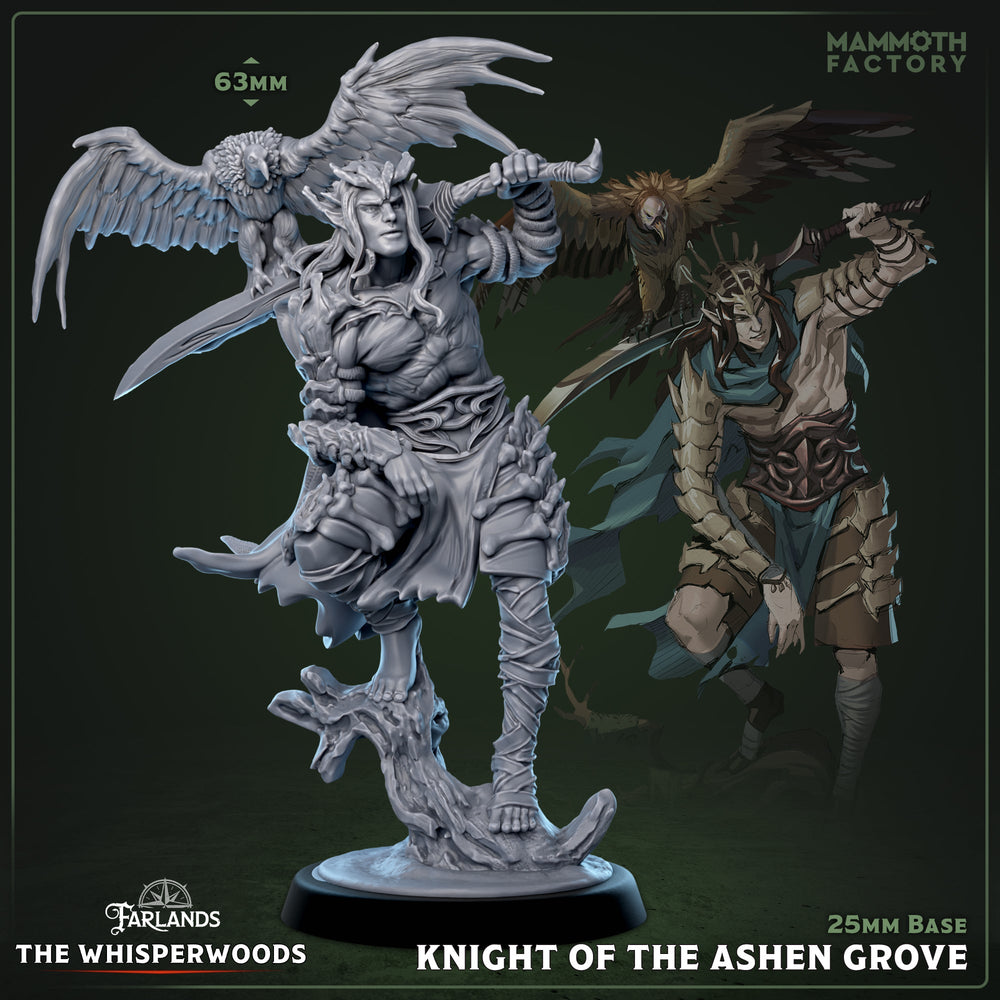 Knight of the Ashen Grove (Male Wood Elf Beastmaster) (ONLINE ORDER ONLY)