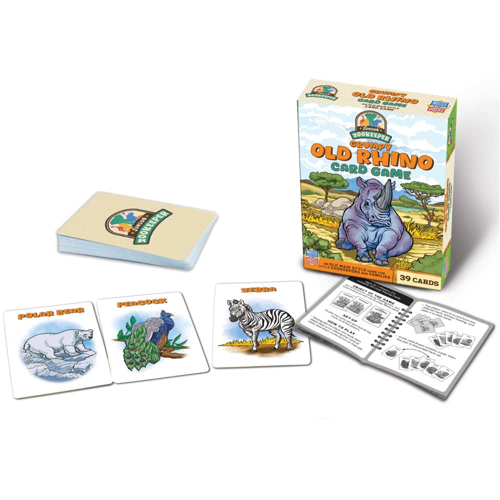 Jr. Zookeeper Grumpy Old Rhino Card Game (ONLINE ORDER ONLY)