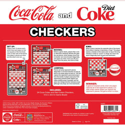 Coca-Cola and Diet Coke Checkers Board Game