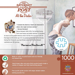 Saturday Evening Post - At the Doctor 1000 Piece Jigsaw Puzzle (ONLINE ORDER ONLY)