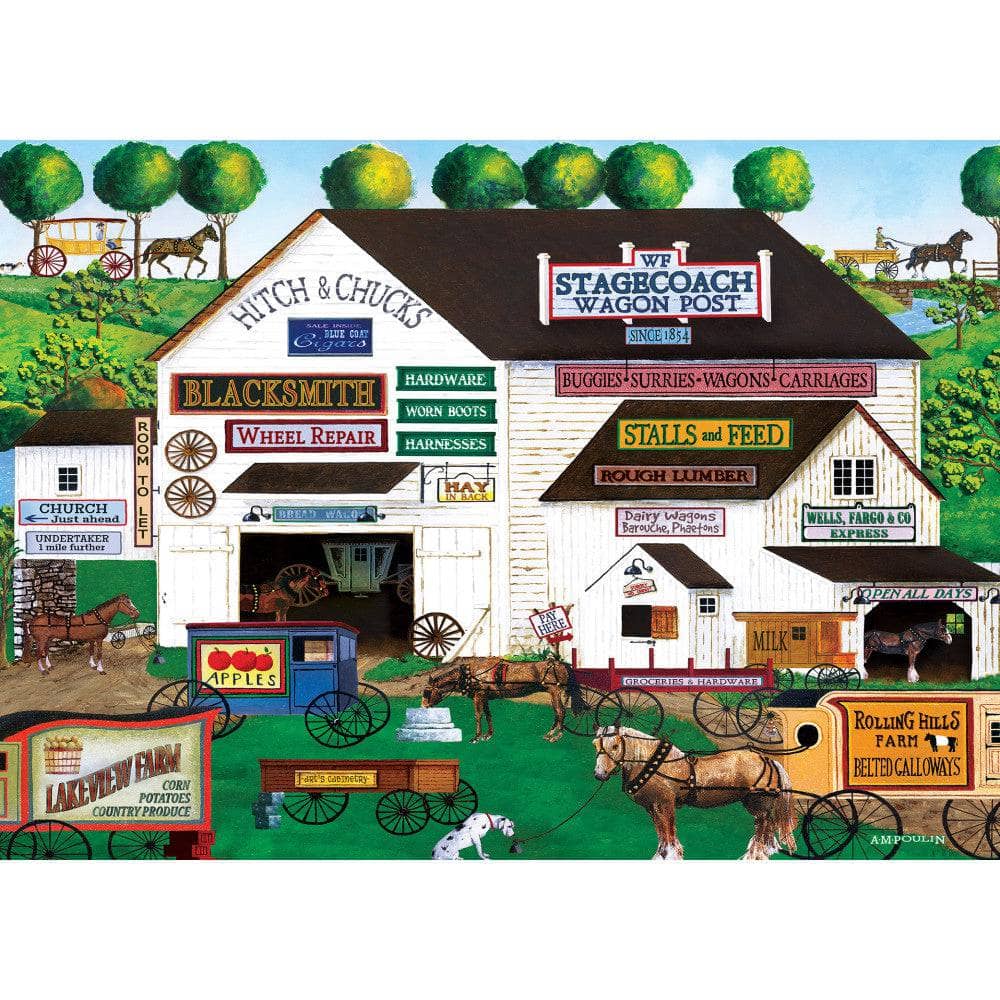 Americana - Free Wheeling 500 Piece EZ Grip Jigsaw Puzzle (ONLINE ORDER ONLY)
