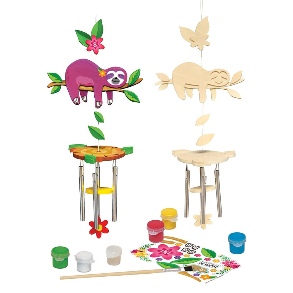 Sloth Wind Chime Wood Craft & Paint Kit (ONLINE ORDER ONLY)