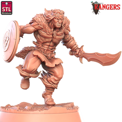3D Printed STL Miniatures Ranger Companions Set Rangers  28 - 32mm War Gaming D&D (Online Only)