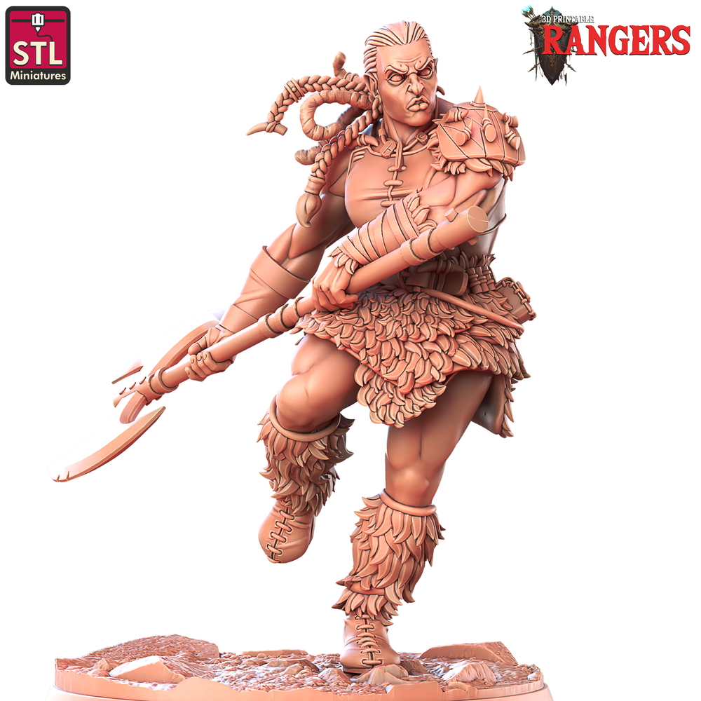 3D Printed STL Miniatures Ranger Companions Set Rangers  28 - 32mm War Gaming D&D (Online Only)