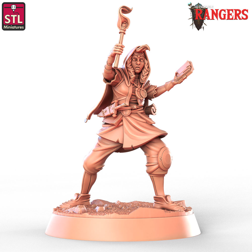 3D Printed STL Miniatures Ranger Companions Set Rangers  28 - 32mm War Gaming D&D (Online Only)