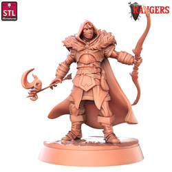 3D Printed STL Miniatures Human Male Ranger C Rangers 28 - 32mm War Gaming D&D (Online Only)