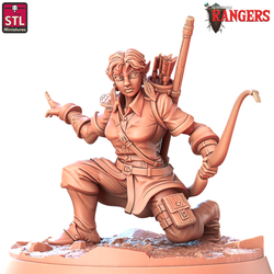 3D Printed STL Miniatures Ranger Companions Set Rangers  28 - 32mm War Gaming D&D (Online Only)