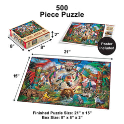 Tribal Spirit - Spirit Animals 500 Piece Jigsaw Puzzle