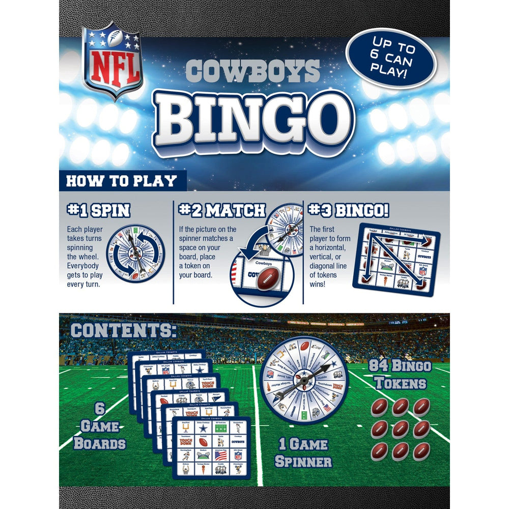 Dallas Cowboys Bingo Game (ONLINE ORDER ONLY)