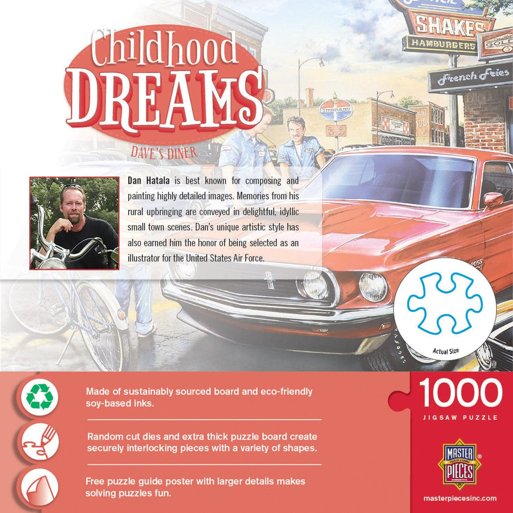 Childhood Dreams - Dave's Diner 1000 Piece Jigsaw Puzzle (ONLINE ORDER ONLY)
