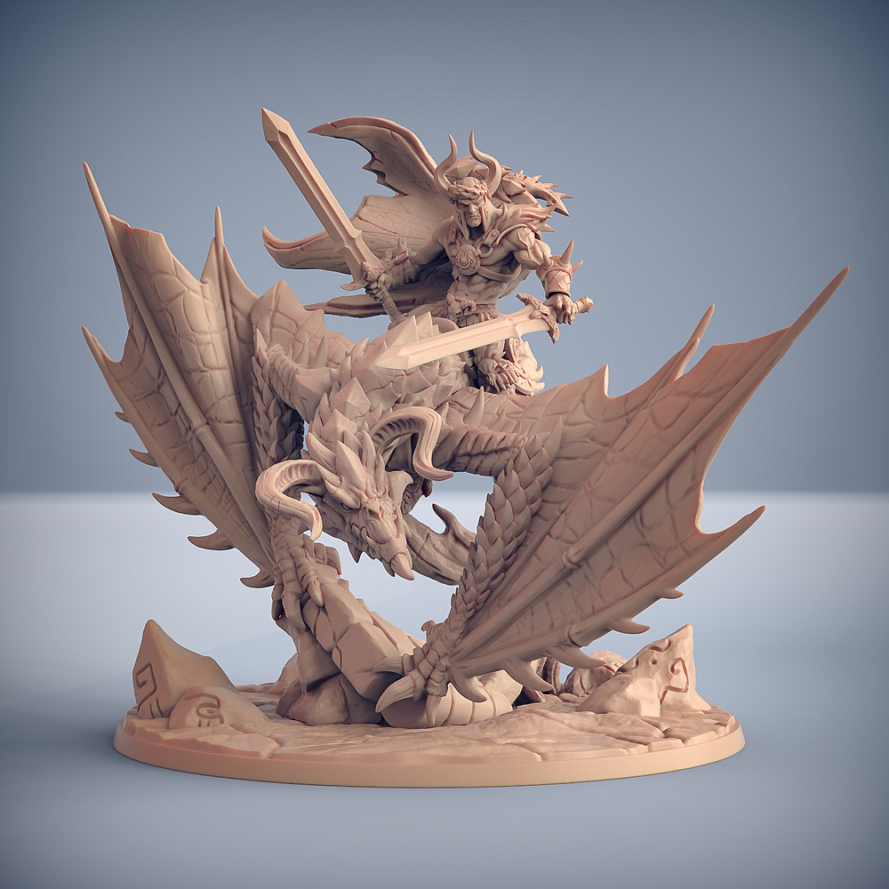 3D Printed Artisan Guild Dragonpeak Wyvern Dragonpeak Barbarians 28mm 32mm (Online Only)