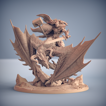3D Printed Artisan Guild Dragonpeak Wyvern Dragonpeak Barbarians 28mm 32mm (Online Only)