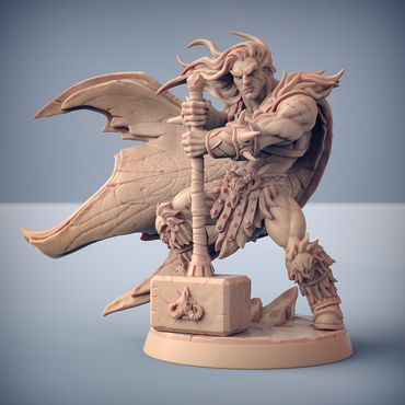 3D Printed Artisan Guild Krommir Stronghammer Dragonpeak Barbarians 28mm 32mm (Online Only)