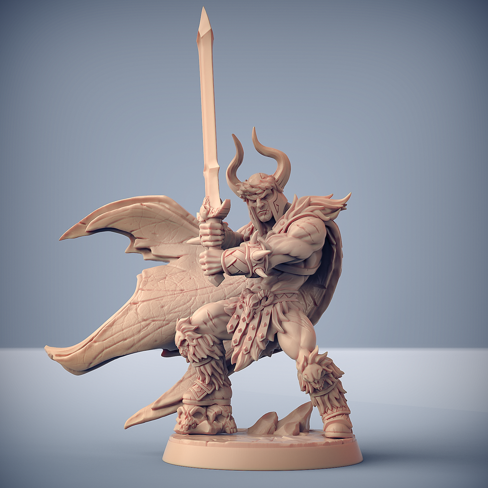 3D Printed Artisan Guild Krommir Stronghammer Dragonpeak Barbarians 28mm 32mm (Online Only)