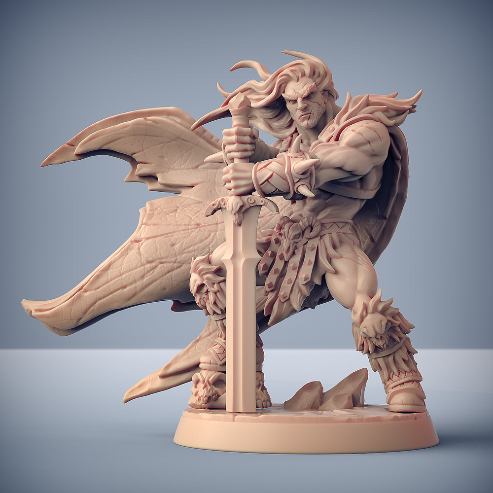 3D Printed Artisan Guild Krommir Stronghammer Dragonpeak Barbarians 28mm 32mm (Online Only)