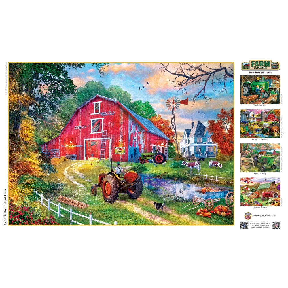 Farm & Country - Homestead Farm 1000 Piece Jigsaw Puzzle (ONLINE ORDER ONLY)