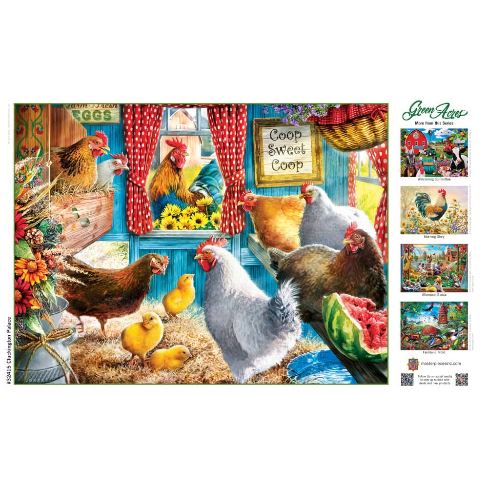 Green Acres - Cluckington Palace 300 Piece EZ Grip Jigsaw Puzzle