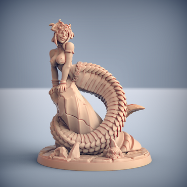3D Printed Artisan Guild Princess Kseerix (pinup) Maneaters Nagarots 28mm 32mm (Online Only)