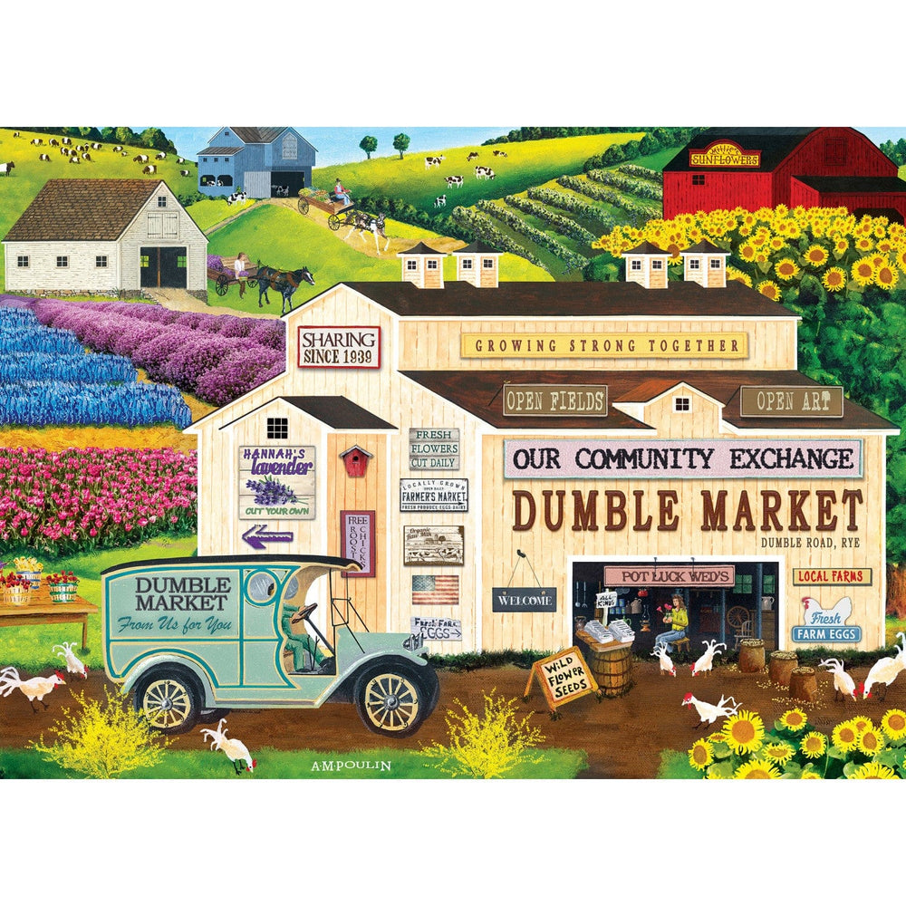 Americana - Dumble Market 500 Piece EZ Grip Jigsaw Puzzle