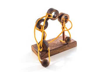 3 Posts String Brain Teaser Puzzle (Online Order Only)