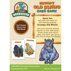 Jr. Zookeeper Grumpy Old Rhino Card Game (ONLINE ORDER ONLY)