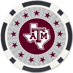 Texas A&M Aggies 100 Piece Poker Chips (ONLINE ORDER ONLY)
