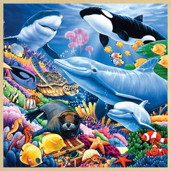 Wood Fun Facts - Undersea Friends 48 Piece Wood Jigsaw Puzzle (ONLINE ORDER ONLY)