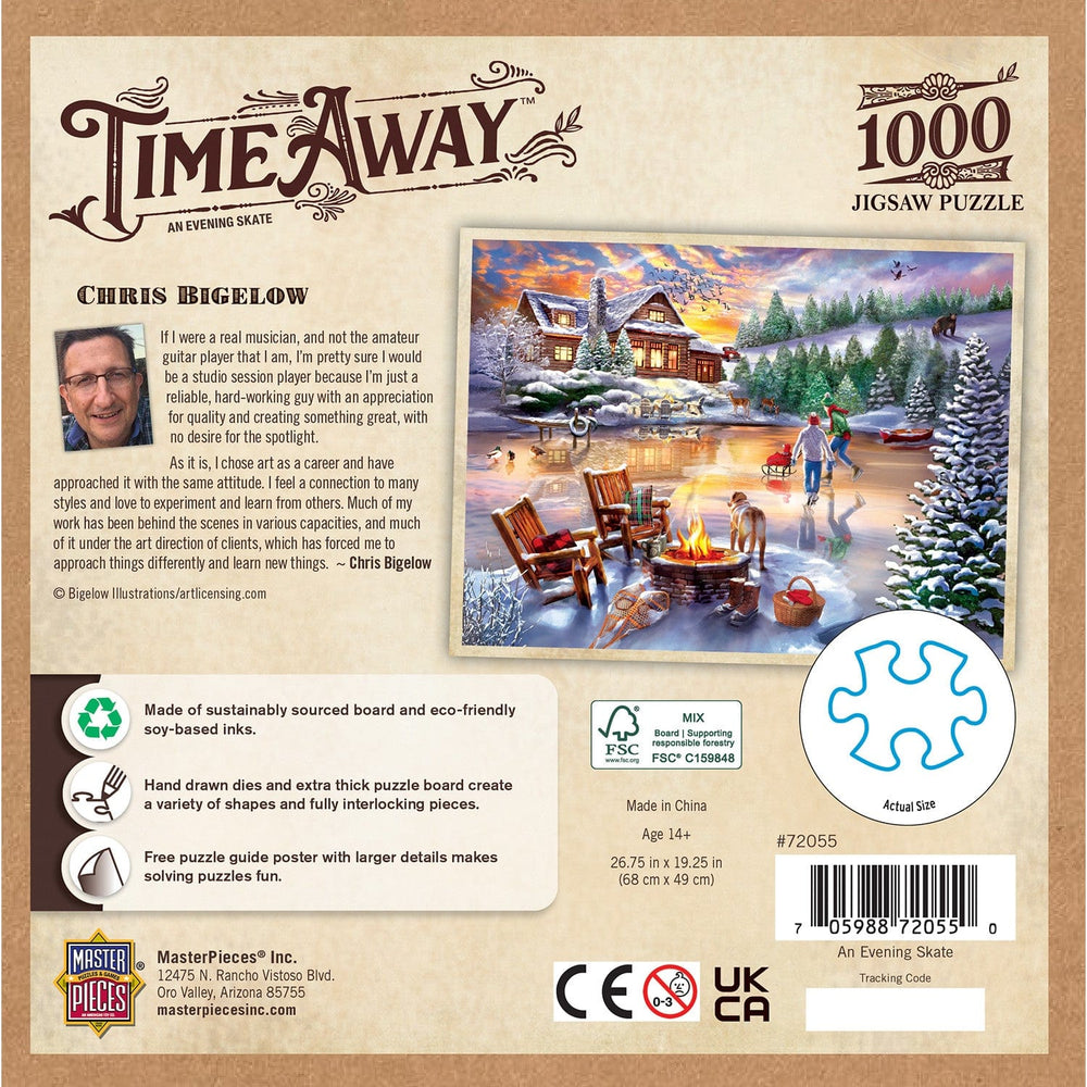 Time Away - An Evening Skate 1000 Piece Jigsaw Puzzle (ONLINE ORDER ONLY)