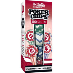 Indiana Hoosiers 100 Piece Poker Chips