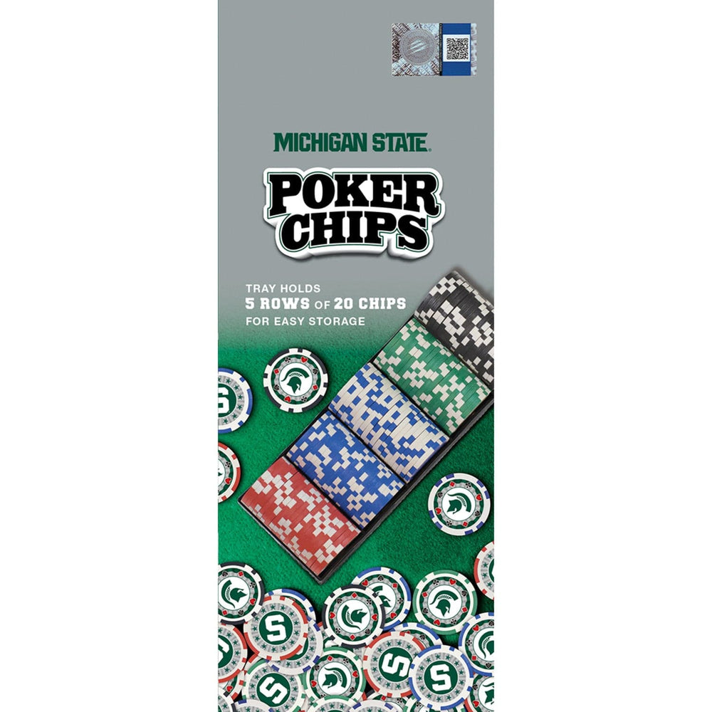 Michigan State Spartans 100 Piece Poker Chips (ONLINE ORDER ONLY)