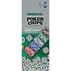 Michigan State Spartans 100 Piece Poker Chips (ONLINE ORDER ONLY)