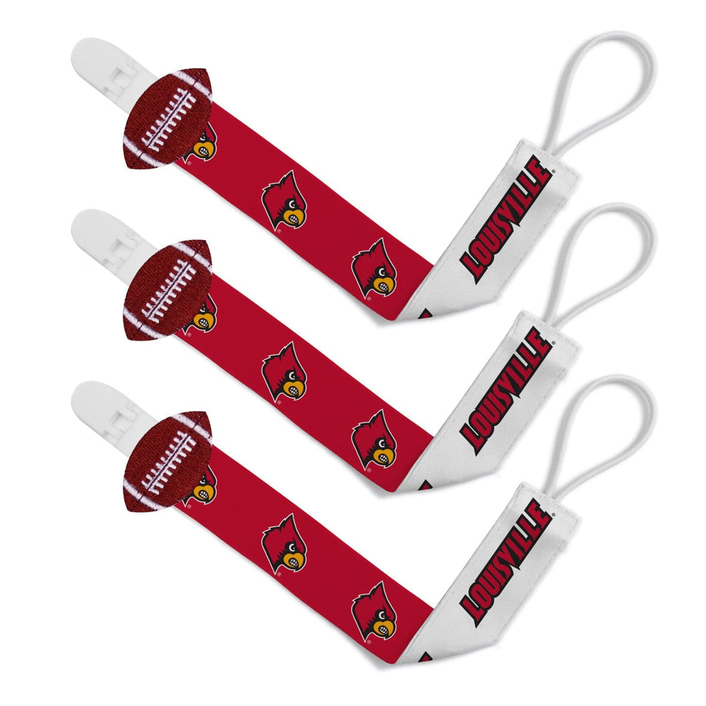 Louisville Cardinals - Pacifier Clip 3-Pack (ONLINE ORDER ONLY)