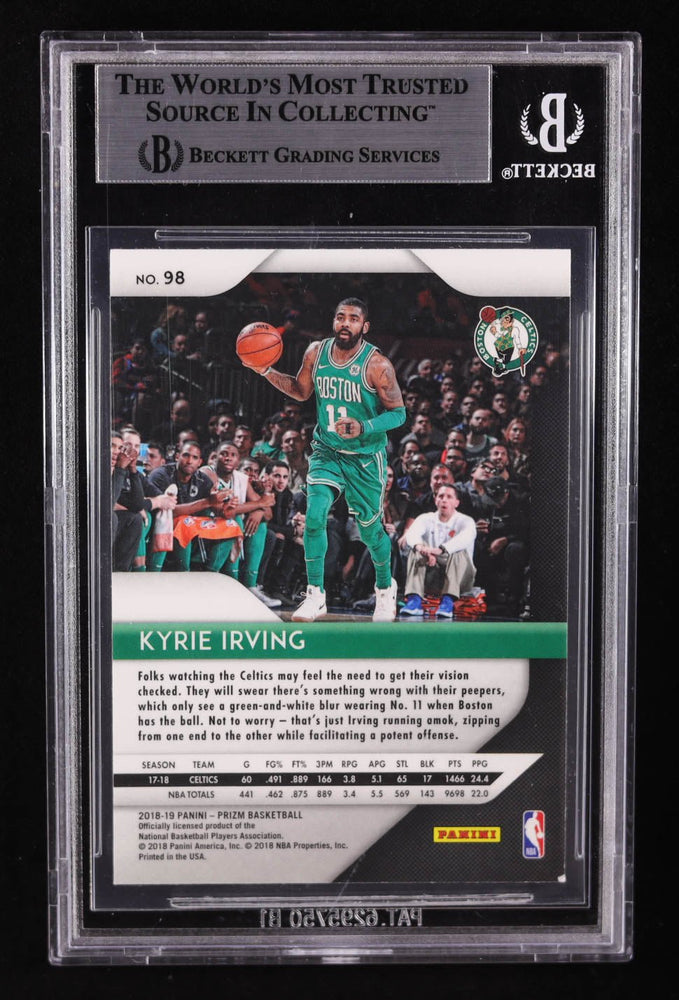 Kyrie Irving Signed 2018-19 Panini Prizm #98 (BGS) (Online Order Only)