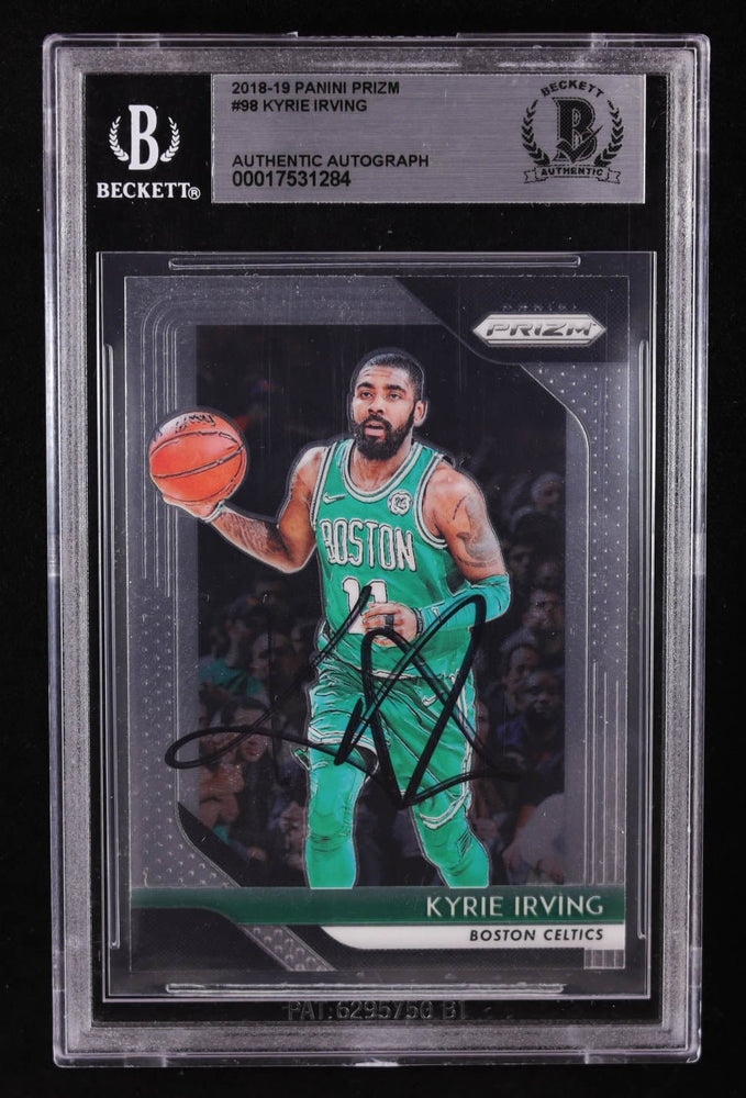 Kyrie Irving Signed 2018-19 Panini Prizm #98 (BGS) (Online Order Only)
