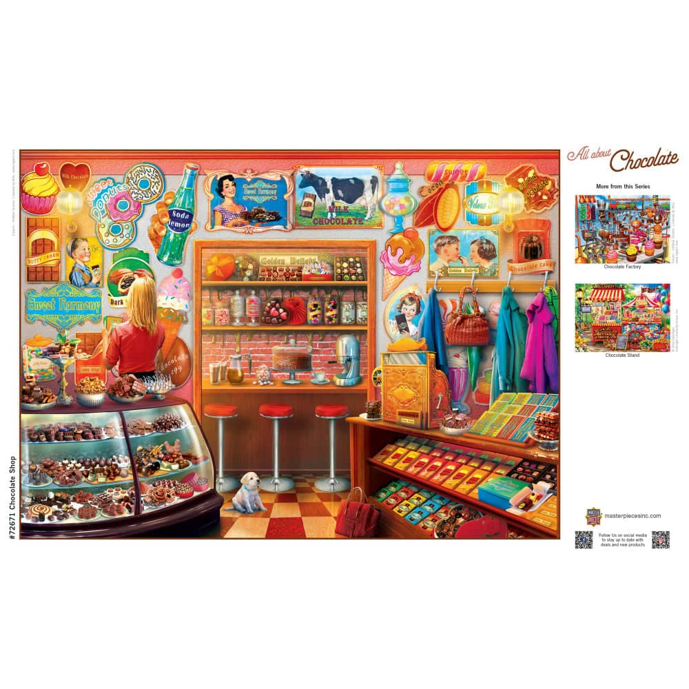All About Chocolate - Chocolate Shop 1000 Piece Jigsaw Puzzle (ONLINE ORDER ONLY)