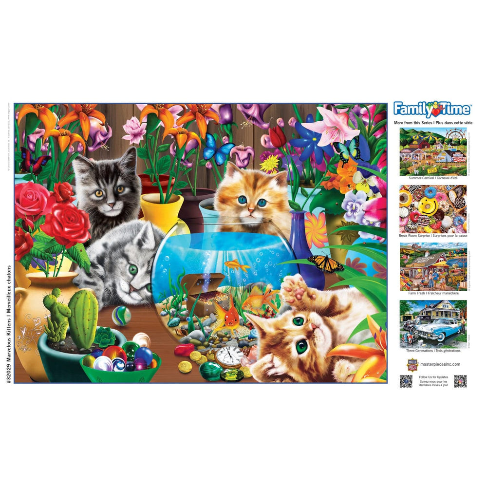 Family Time - Marvelous Kittens 400 Piece Jigsaw Puzzle (ONLINE ORDER ONLY)