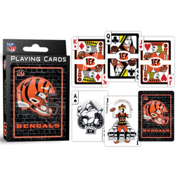 Cincinnati Bengals Neon Playing Cards - 54 Card Deck