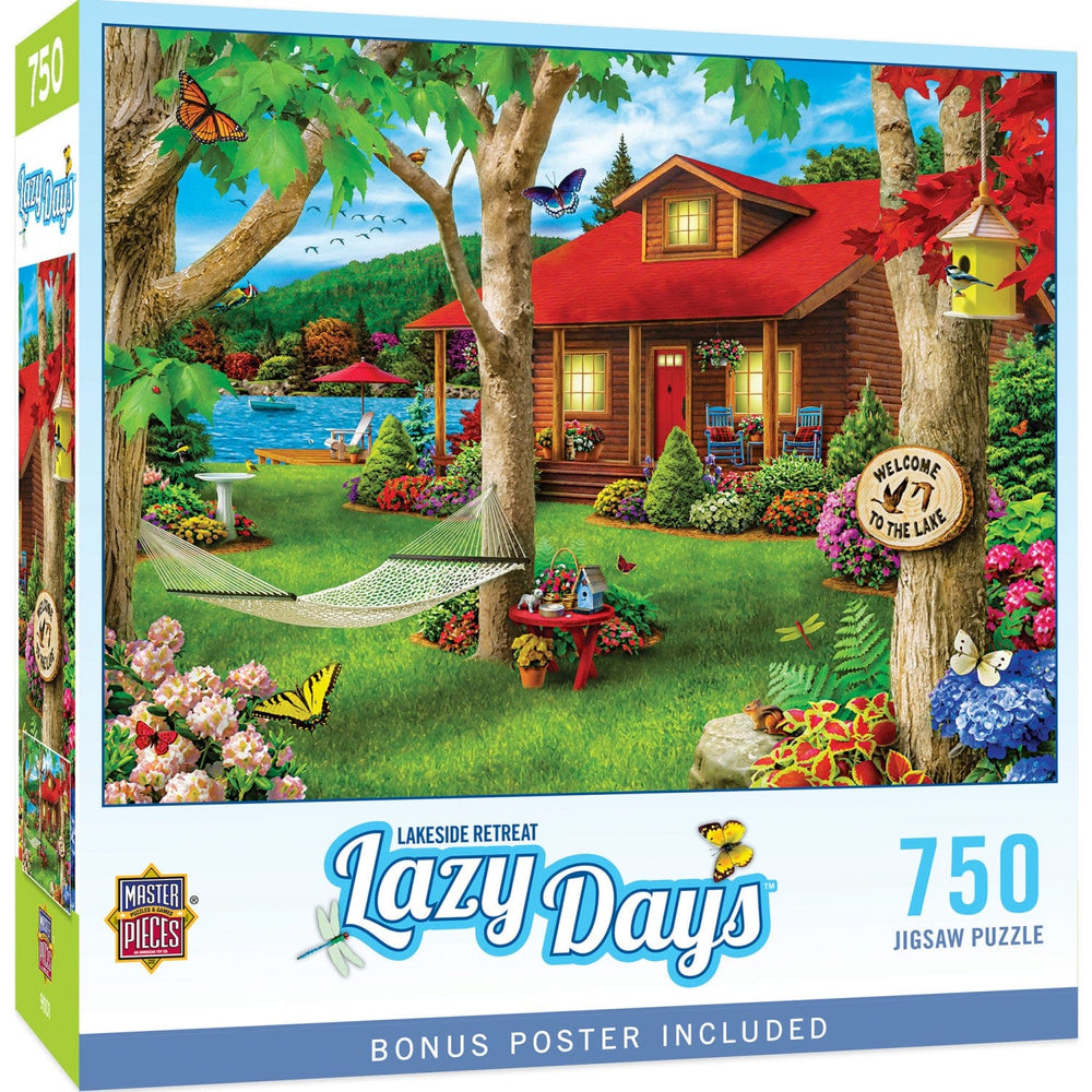 Lazy Days - Lakeside Retreat 750 Piece Jigsaw Puzzle (ONLINE ORDER ONLY)