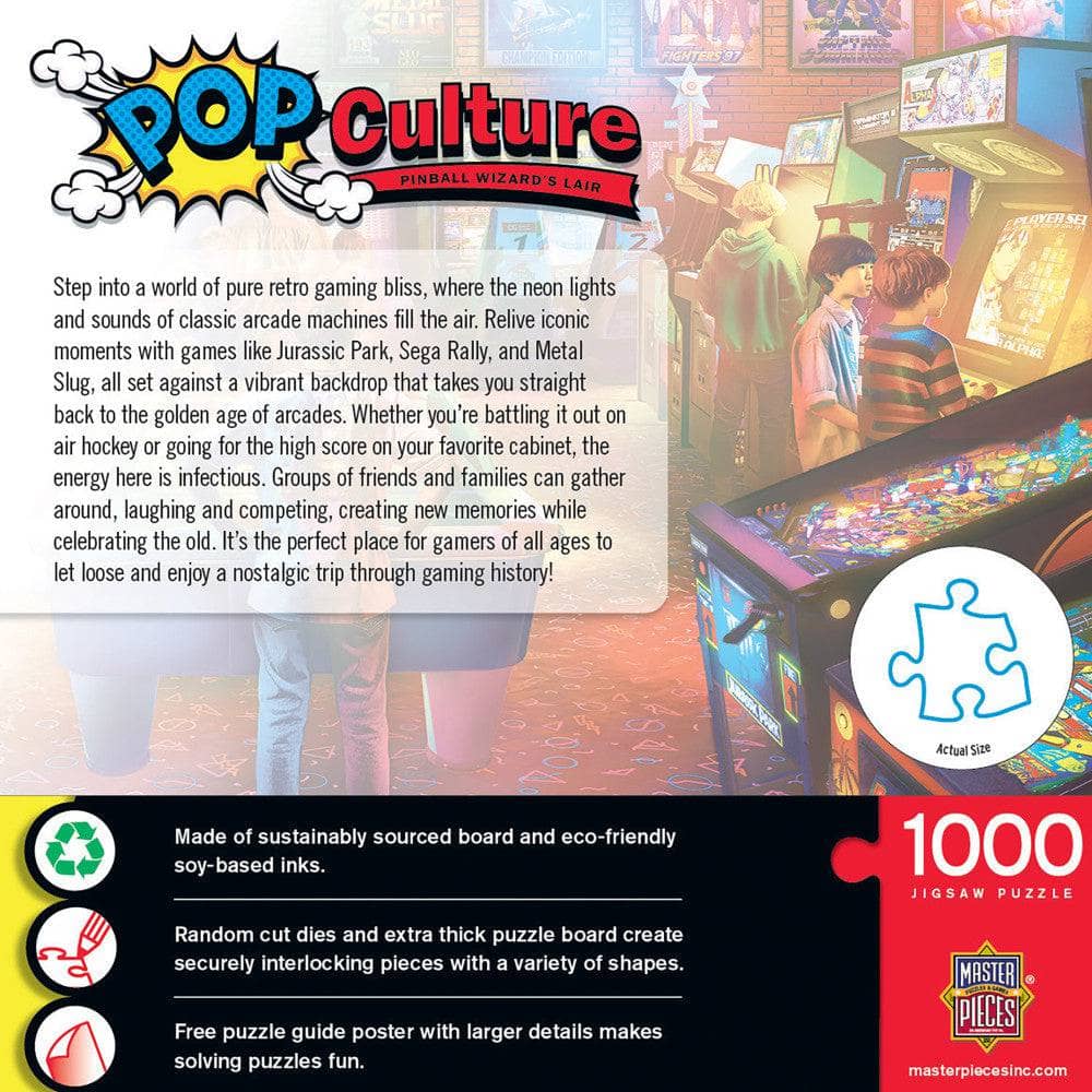 Pop Culture - Pinball Wizard's Lair 1000 Piece Jigsaw Puzzle (ONLINE ORDER ONLY)