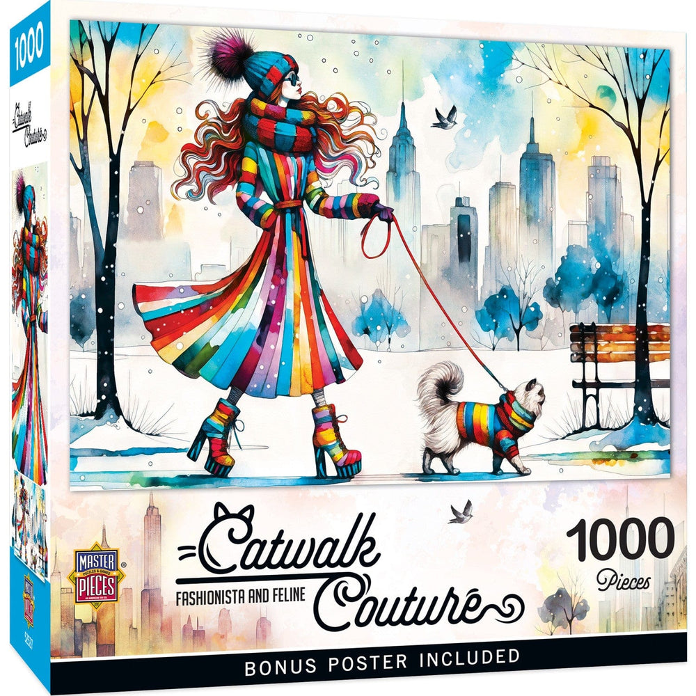 Catwalk Couture - Fashionista and Feline 1000 Piece Jigsaw Puzzle (ONLINE ORDER ONLY)