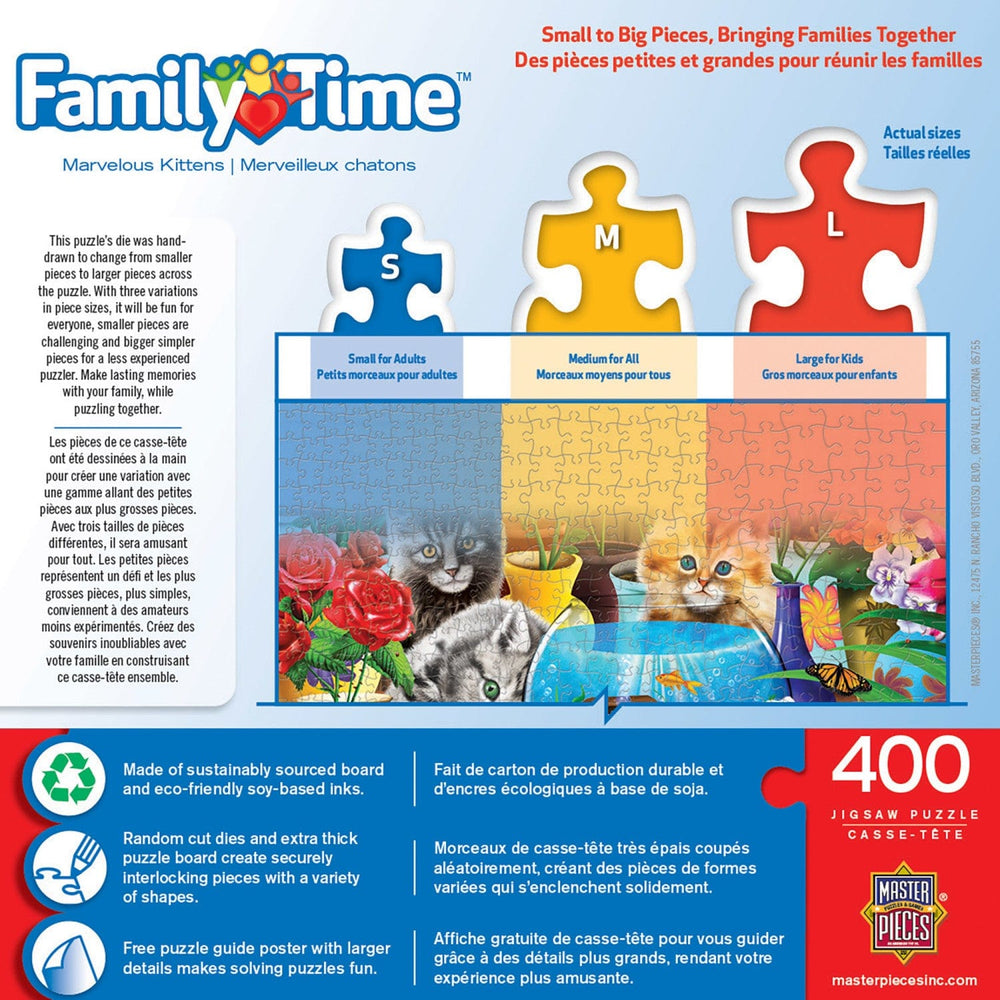 Family Time - Marvelous Kittens 400 Piece Jigsaw Puzzle (ONLINE ORDER ONLY)