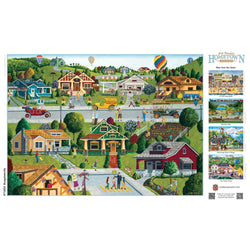 Hometown Gallery - Bungalowville 1000 Piece Jigsaw Puzzle