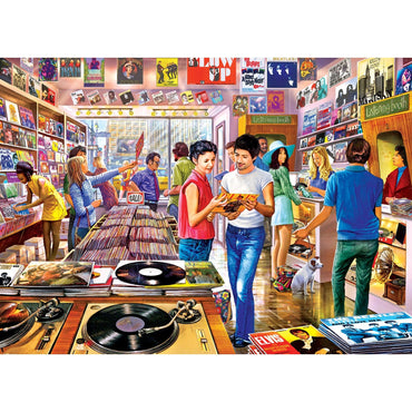 Flashbacks - Vintage Vinyl Records 1000 Piece Jigsaw Puzzle (ONLINE ORDER ONLY)